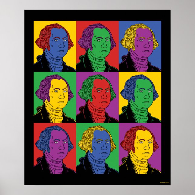 Pop Art George Washington Poster (Framsidan)
