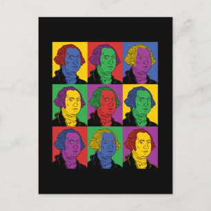 Pop Art George Washington Vykort