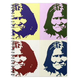 Pop Art Geronimo Anteckningsbok Med Spiral