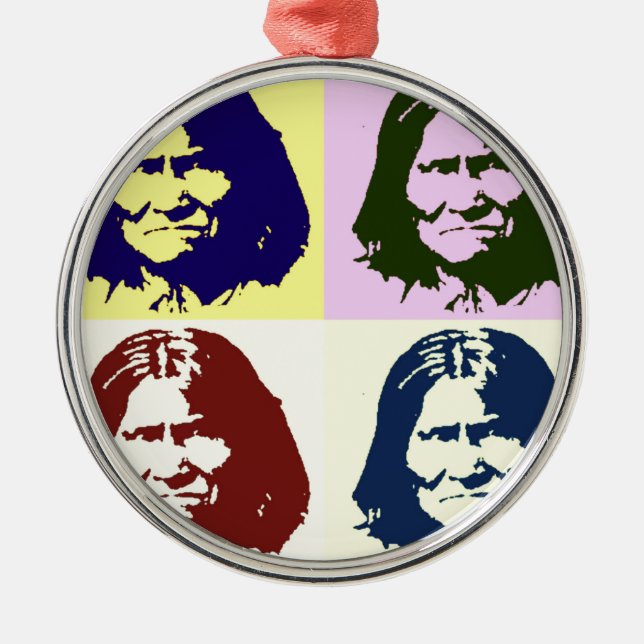 Pop Art Geronimo Julgransprydnad Metall (Framsidan)