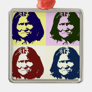 Pop Art Geronimo Julgransprydnad Metall