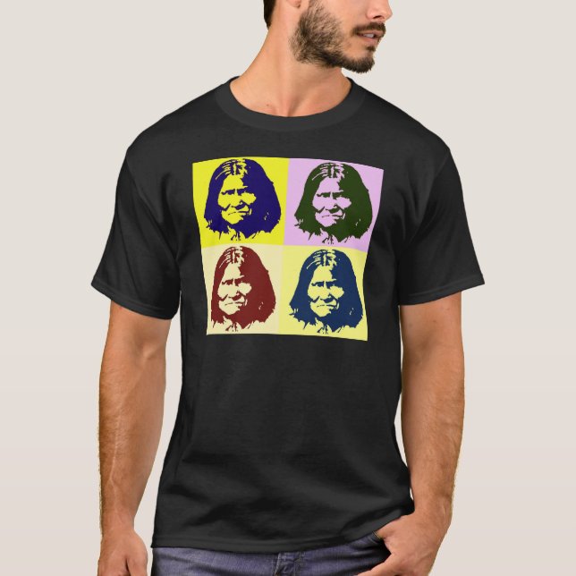 Pop Art Geronimo T Shirt (Framsida)