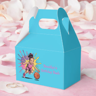 Pop Art Girl Basketball Birthday Bash Presentaskar