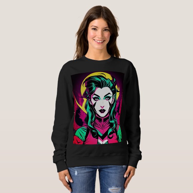 Pop Art Girl T-Shirt (Hel framsida)