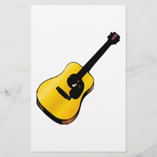 Pop Art Gitarr Brevpapper