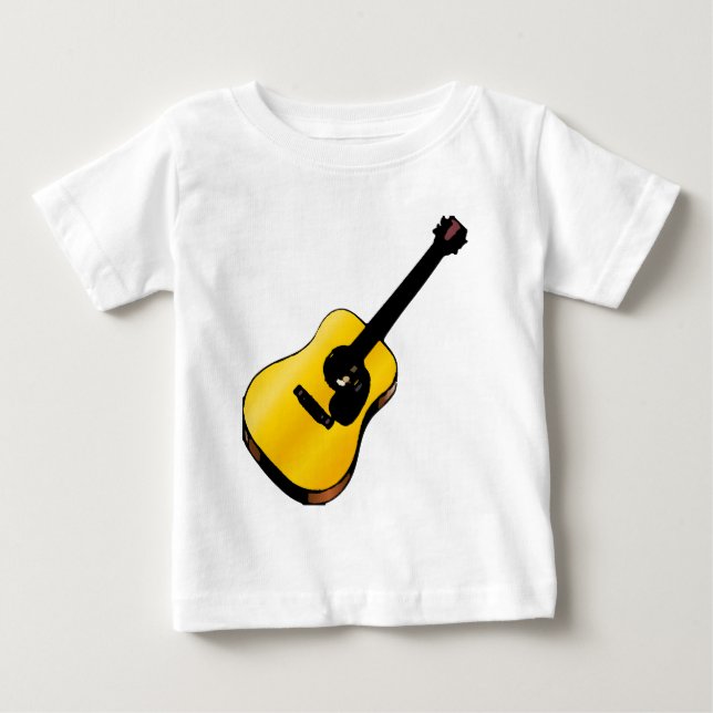 Pop Art Gitarr T-shirt (Framsida)