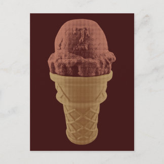 Pop Art-glasskon med chokladsmak Vykort