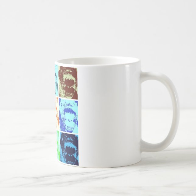 Pop Art Gorilla Kaffemugg (Höger)