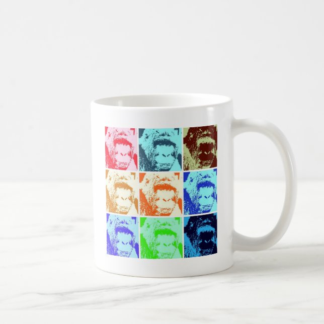 Pop Art Gorilla Kaffemugg (Höger)