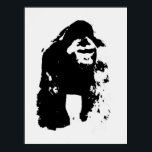 Pop Art Gorilla Poster<br><div class="desc">Digital Computer Animal Art - College Pop Art - Vild Animal Computer Bilder</div>