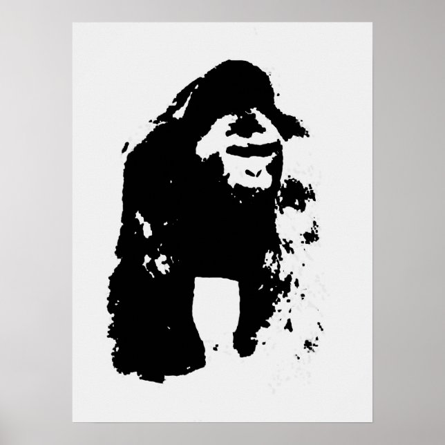 Pop Art Gorilla Poster (Framsidan)