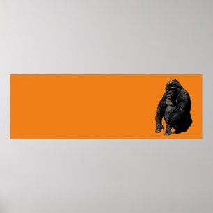 Pop Art Gorilla Poster