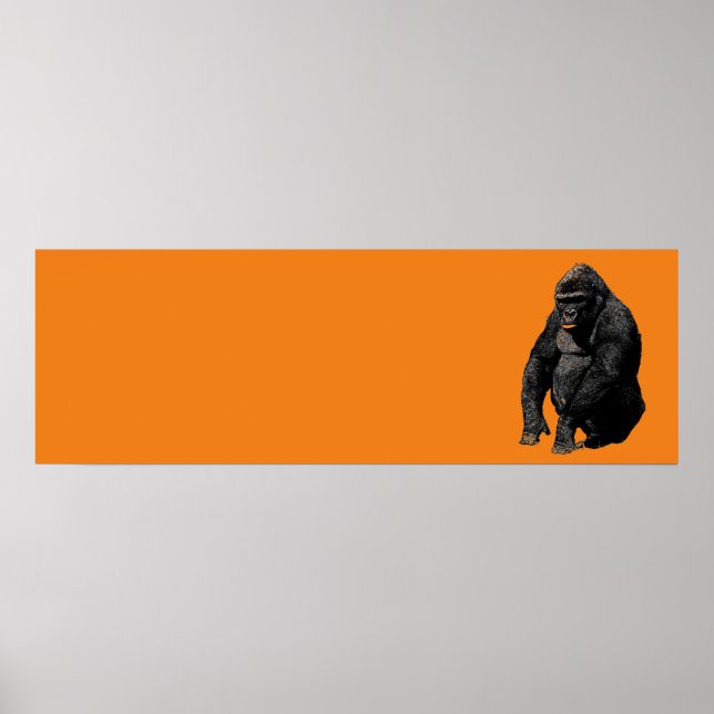 Pop Art Gorilla Poster (Framsidan)