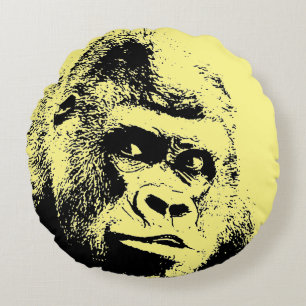 Pop Art Gorilla Rund Kudde