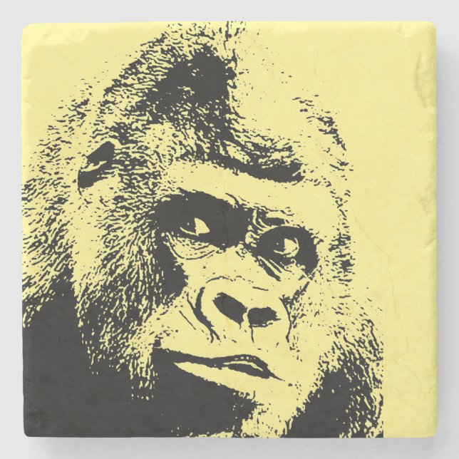 Pop Art Gorilla Stenunderlägg (Framsidan)