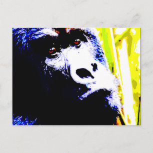 Pop Art Gorilla Vykort