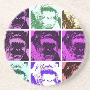 Pop Art Gorillas Underlägg Sandsten