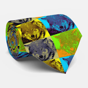 Pop Art Grått-Varg Slips