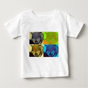 Pop Art Grått-Varg T-shirt