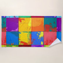 Pop Art grunge Färg Blocks