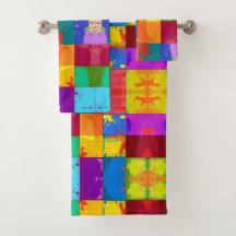 Pop Art grunge Färg Blocks