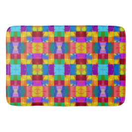 Pop Art grunge Färg Blocks Badrumsmatta