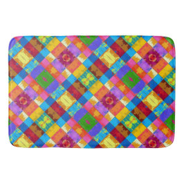 Pop Art grunge Färg Blocks Badrumsmatta