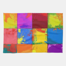 Pop Art grunge Färg Blocks