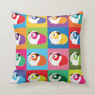 Pop Art Guinea Grisar Kudde