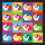 Pop Art Guinea Grisar Poster<br><div class="desc">Cute Guinea grisar i popkonst stil.</div>