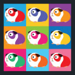 Pop Art Guinea Grisar Poster<br><div class="desc">Cute Guinea grisar i popkonst stil.</div>