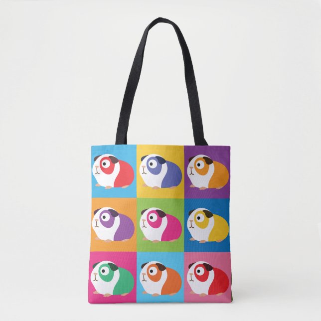 Pop Art Guinea Grisar Tygkasse (Framsida)