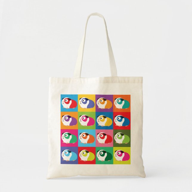Pop Art Guinea Grisar Tygkasse (Framsidan)