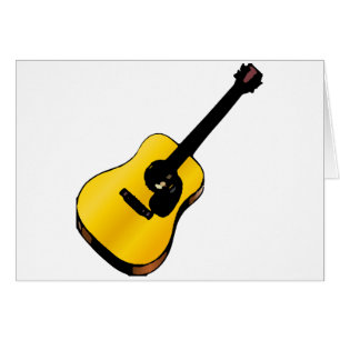 Pop Art Guitar Hälsningskort
