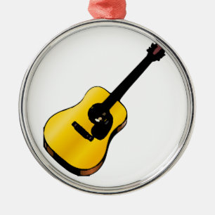 Pop Art Guitar Julgransprydnad Metall