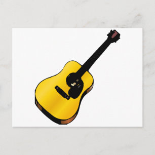Pop Art Guitar Vykort
