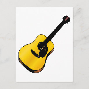 Pop Art Guitar Vykort