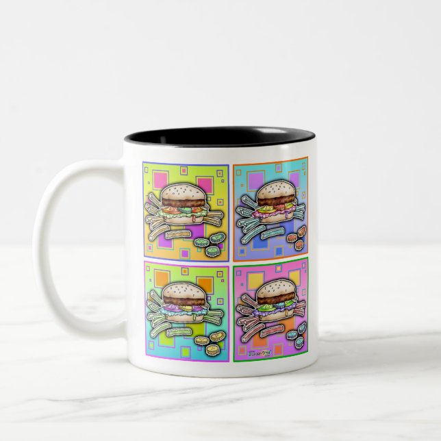 Pop Art HAMBURGER MUGG (Vänster)