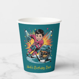 Pop Art Hockey Player Birthday Bash