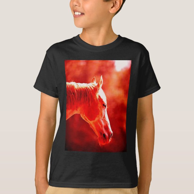 Pop Art Horse Head T-shirt (Framsida)