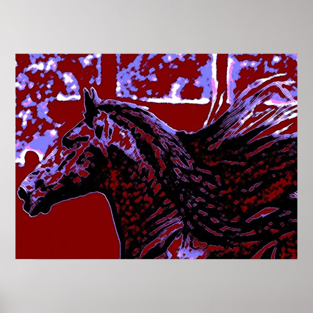 Pop Art Horse Poster (Framsidan)
