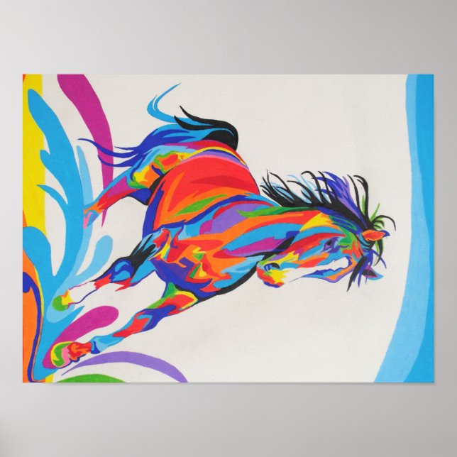 Pop Art Horse Poster (Framsidan)