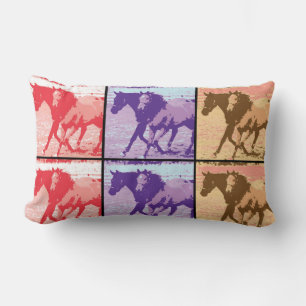 Pop Art Horses Lumbarkudde