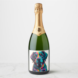 Pop Art-hund för att lägga till kul och färg till