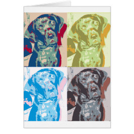 Pop Art Hund-kort Hälsningskort