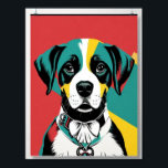 Pop Art Hund Photo - Modern Retro Färg Block Poste Poster<br><div class="desc">"Foton för popkonsbilder - Modern Retro Färg-block Poster" Öka ditt utrymme med vår "Hund-foto"-poster, ett djärvt och dynamiskt biet som sömlöst blandar moderna trender med en nyans. Den här poster har en snyggt färg-blockdesign som på ett unikt sätt framhäver kärlek för hundar. Oavsett om du är djurentusiast eller en popart...</div>