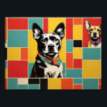 Pop Art Hund Photo - Modern Retro Färg Block Poste Poster<br><div class="desc">Öka ditt utrymme med vårt "Pop Art Hund Photo"-poster, ett djärvt och dynamiskt biet som sömlöst blandar moderna trender med en antydan om retrocharm. Den här poster har en snyggt färg-blockdesign som på ett unikt sätt framhäver kärlek för hundar. Oavsett om du är djurentusiast eller en popart aficionado, är det...</div>