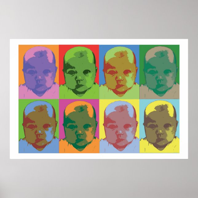 Pop Art i baby Poster (Framsidan)