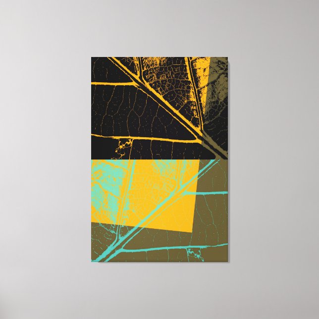 Pop Art i löv Canvastryck (Framsida)