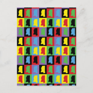 Pop Art i Mönster Vykort